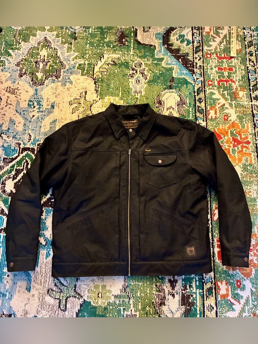 Filson x Wrangler Black Adventure Jacket Tin Cloth Cruiser